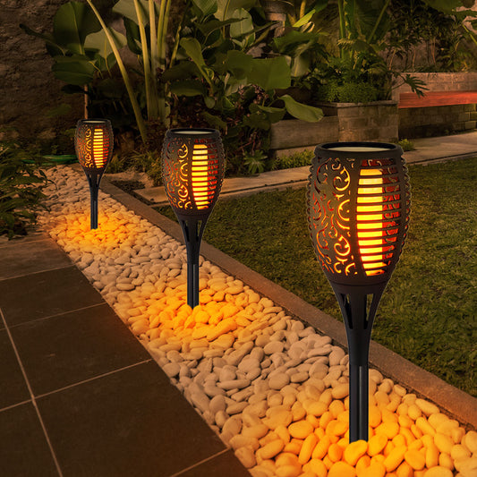 Solar Torch Lights With Flame Effects